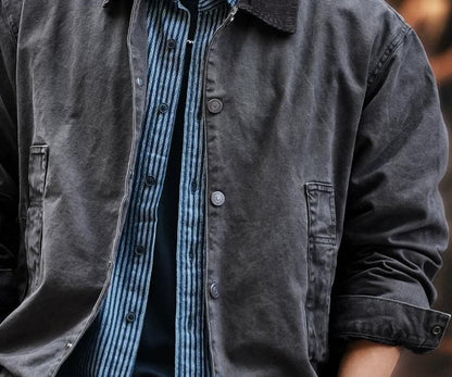 ウォッシュド カジュアル ワークジャケット