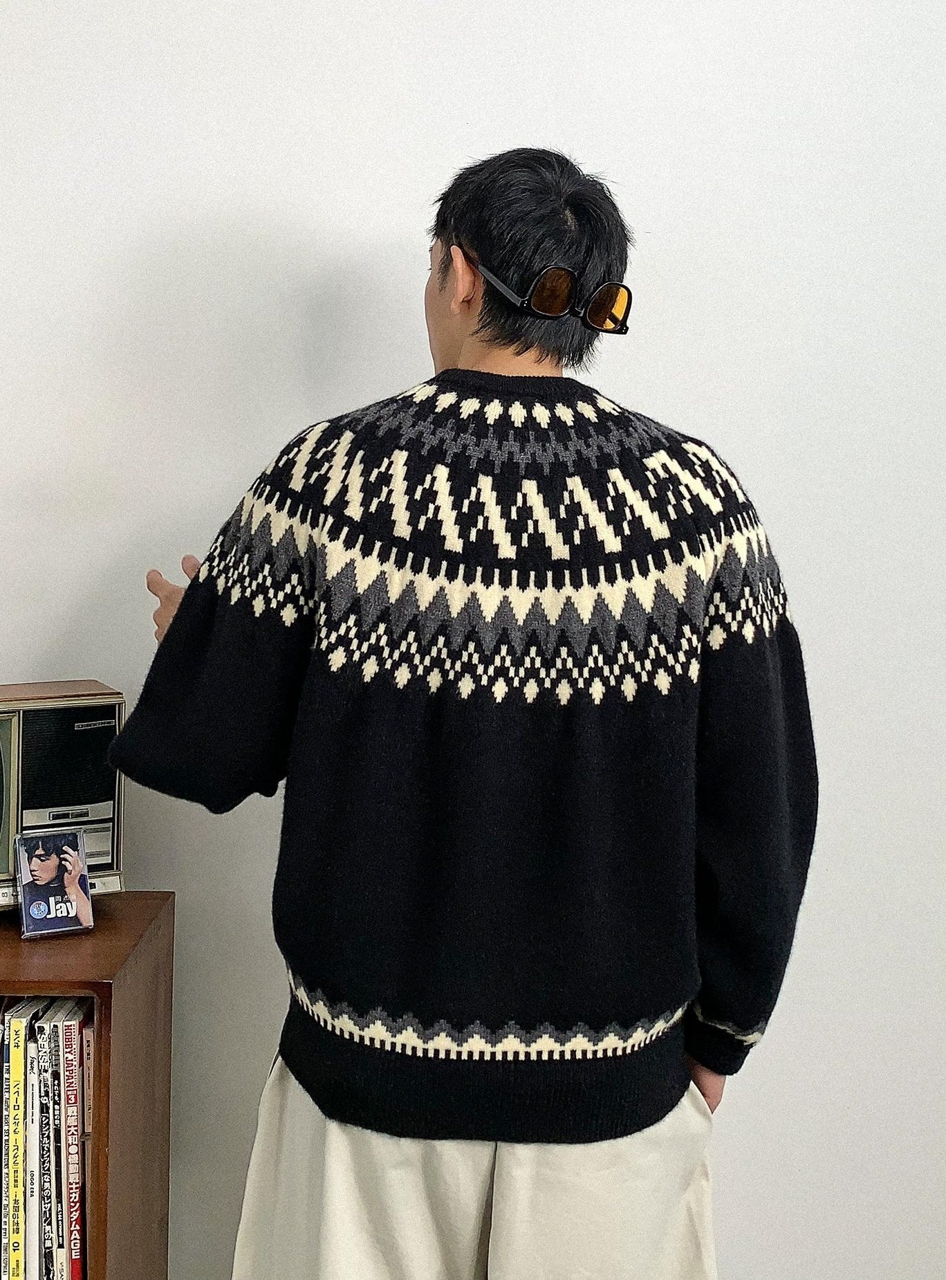 Retro Fair Isle Knit Sweater