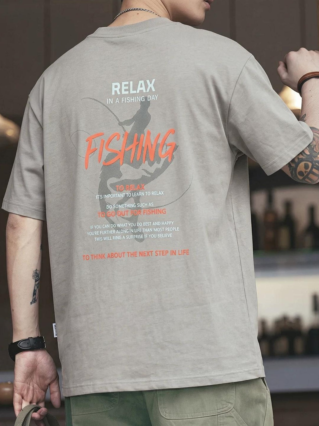 レトロ ウォッシュ プリント Tシャツ