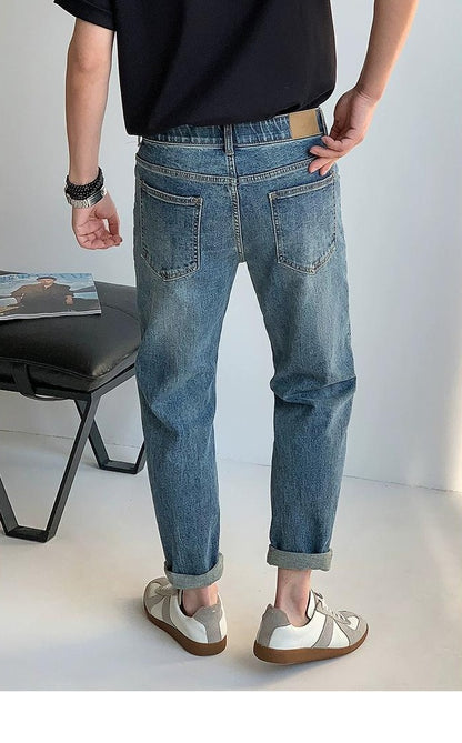 Lang Blue Washed Jeans
