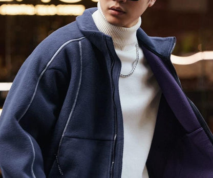 ストライプカジュアルジャケット