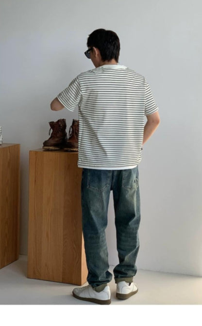Striped Loose Fit Summer Tee