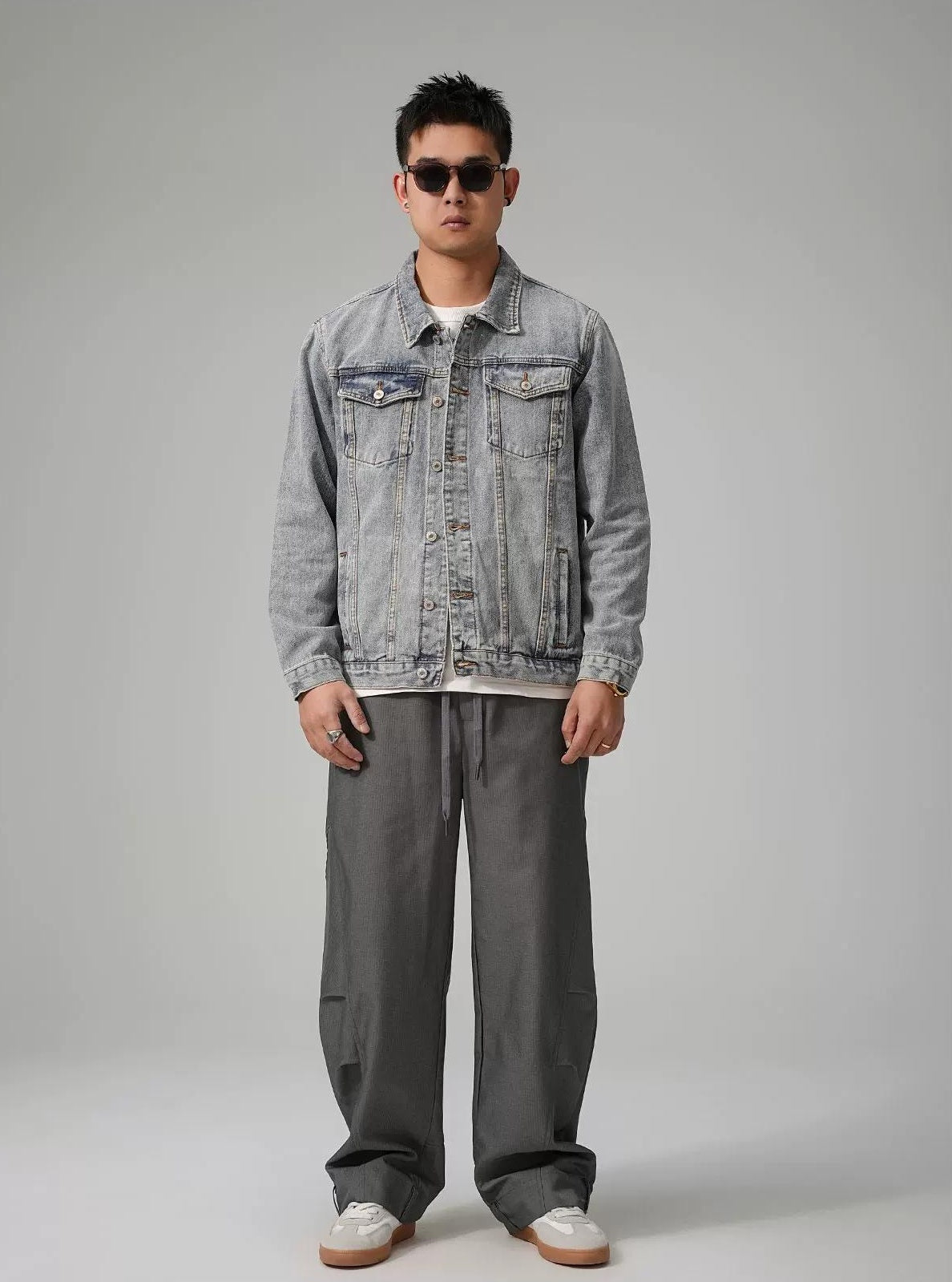 カジュアル レトロ デニムジャケット