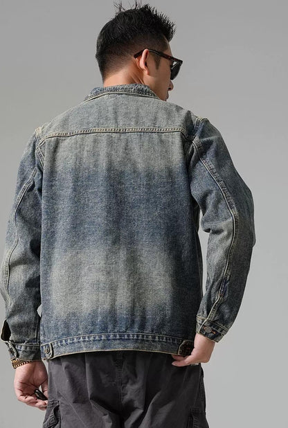 ヘビー刺繍デニムジャケット