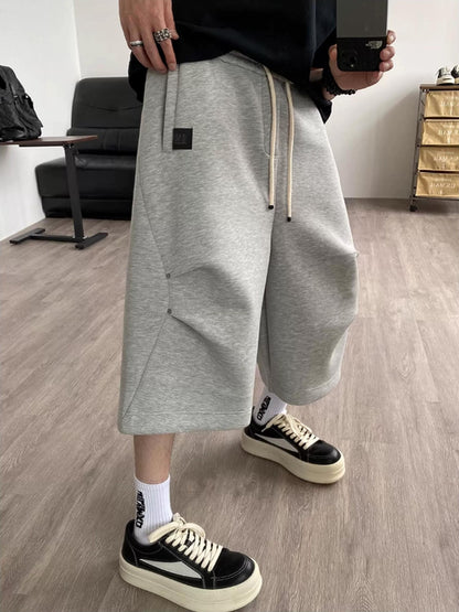 Gray 3D Sports Shorts