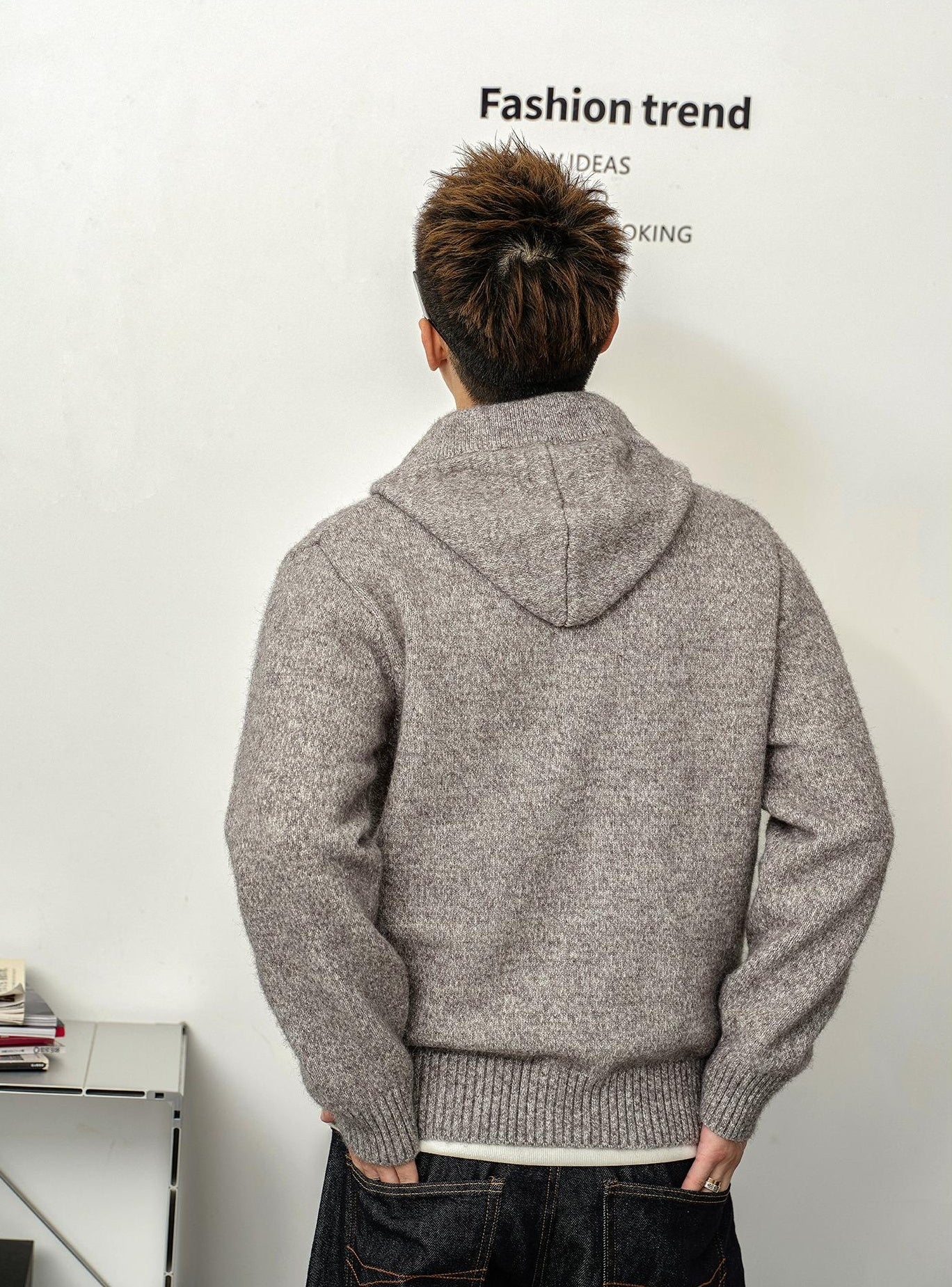 Retro Casual Hooded Cardigan