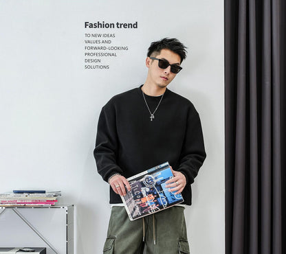 テクスチャードフリースセータートップ