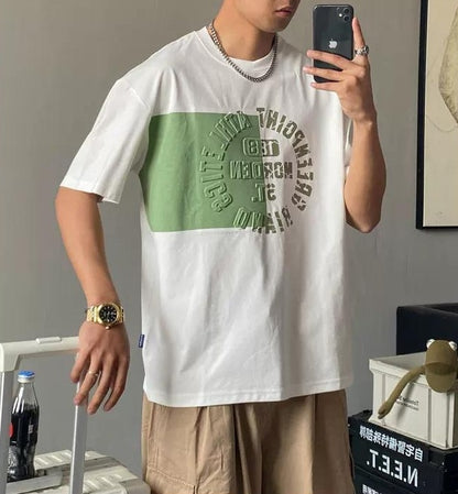 クール ワイルド アルファベットプリントＴシャツ