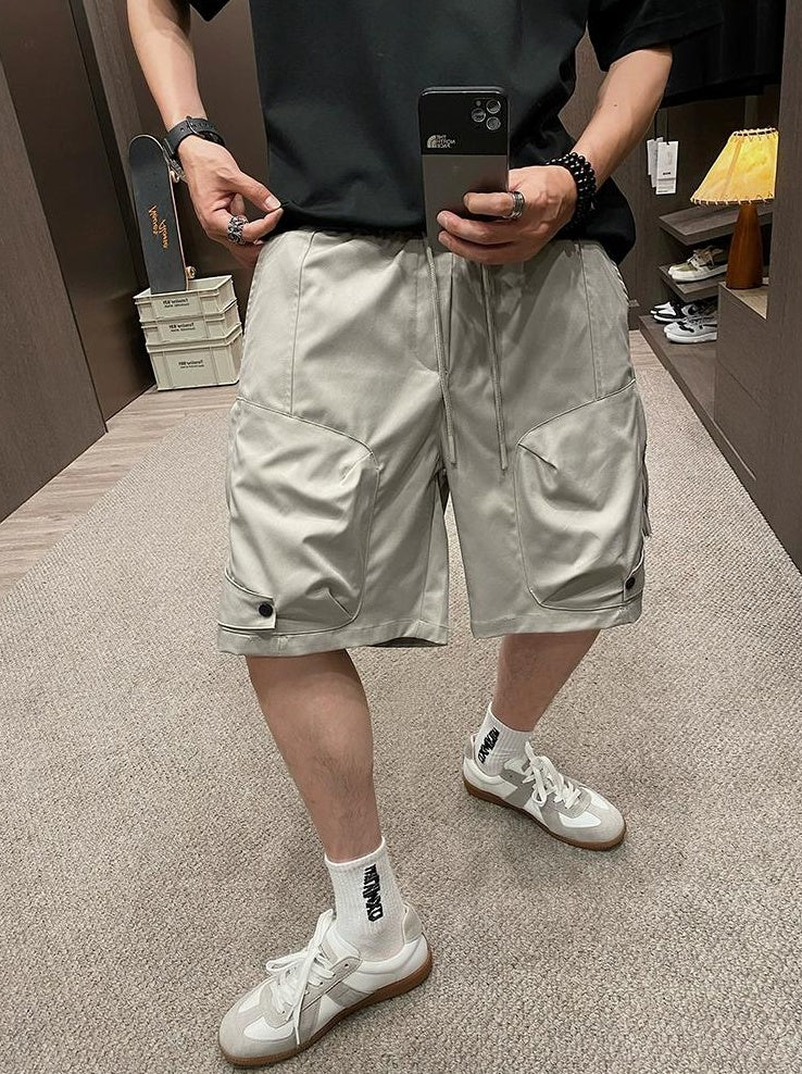 Casual Elastic Waist Shorts