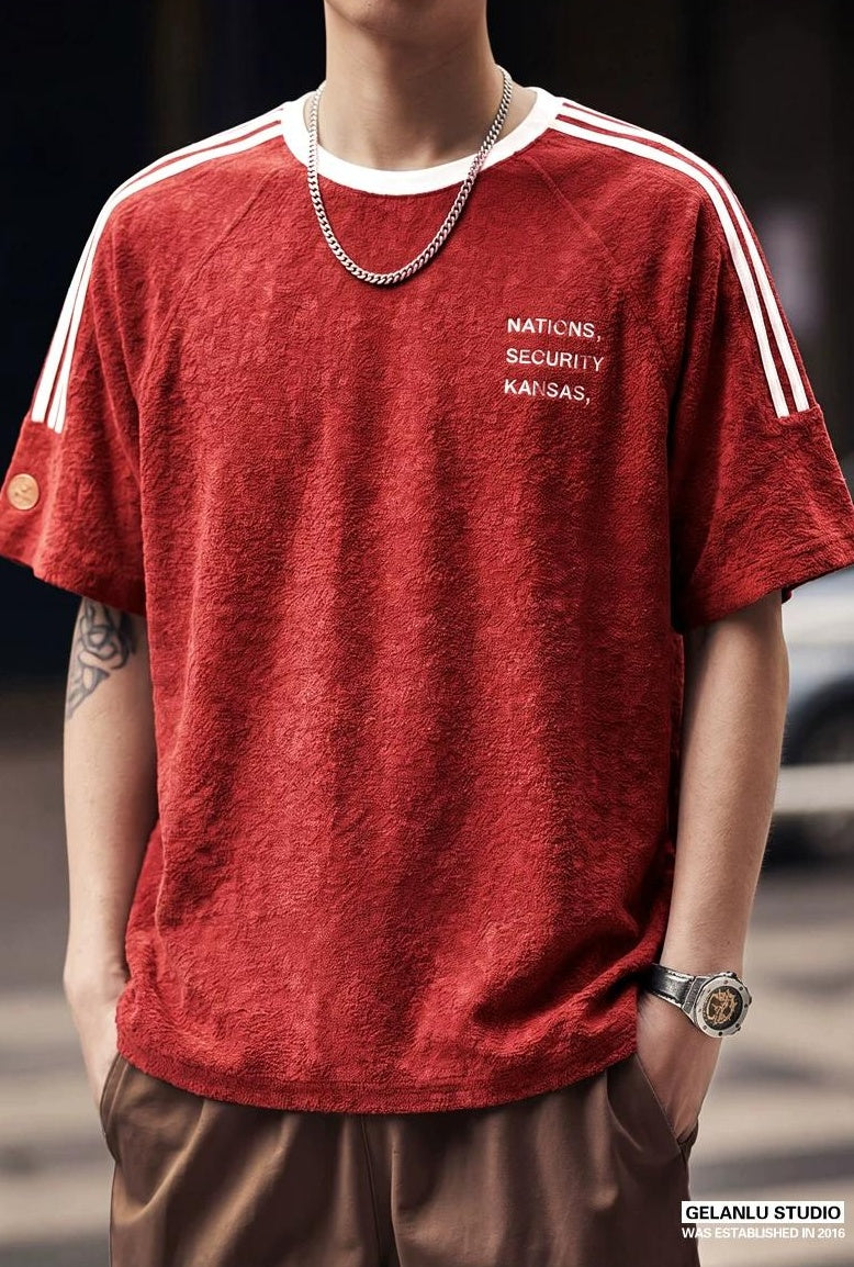 バブルガーゼプリントＴシャツ