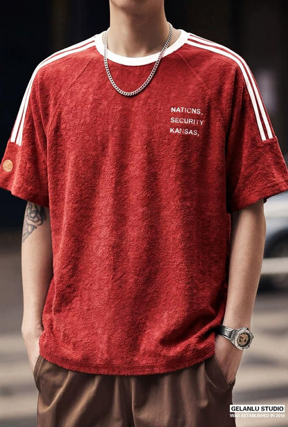 バブルガーゼプリントＴシャツ