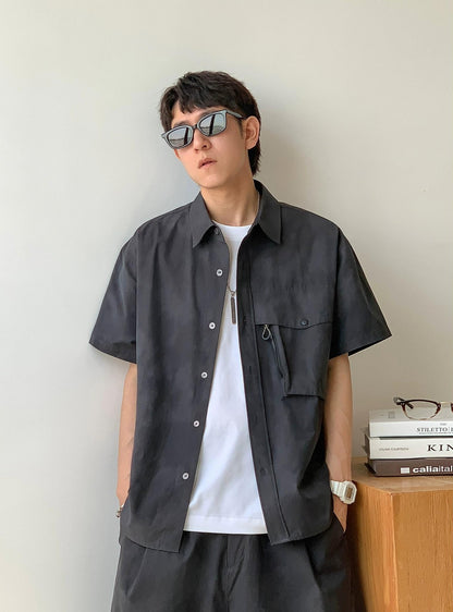 Gray Quick-Dry Casual Shirt