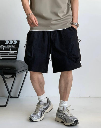 Men's Casual Zipper Shorts