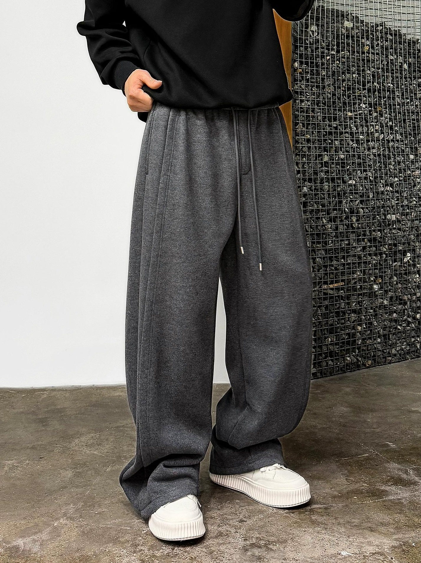 Casual Drape Elastic Pants