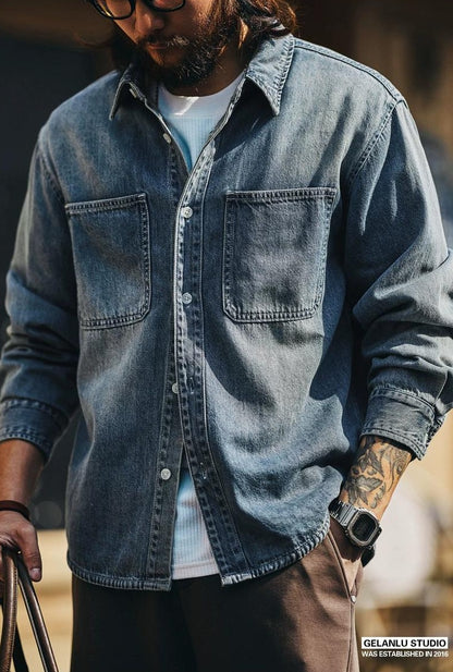 ヴィンテージ デニム ワークシャツ