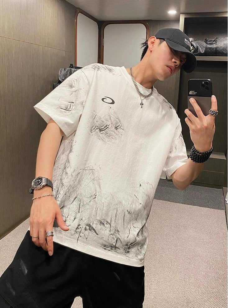 Retro Tie-Dye Casual Tee