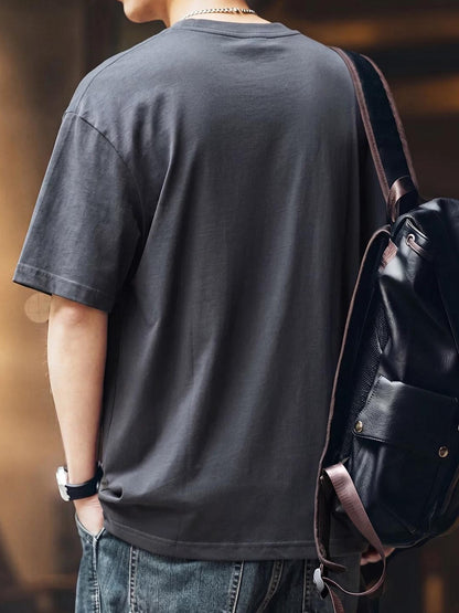 レトロプリント ルーズフィットTシャツ