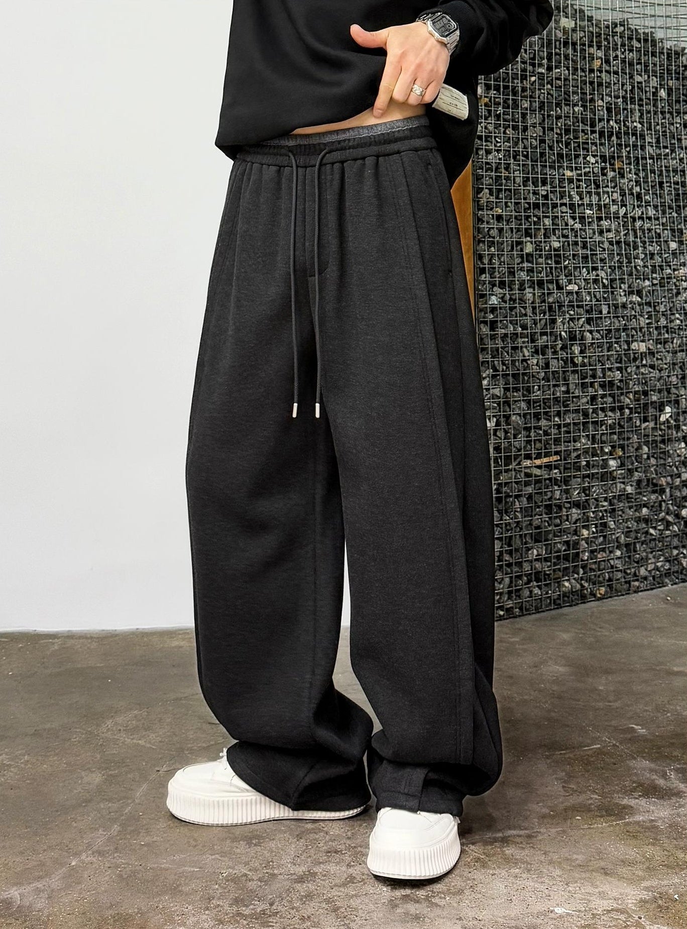 Casual Drape Elastic Pants