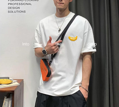 ルーズコットンプラントTシャツ