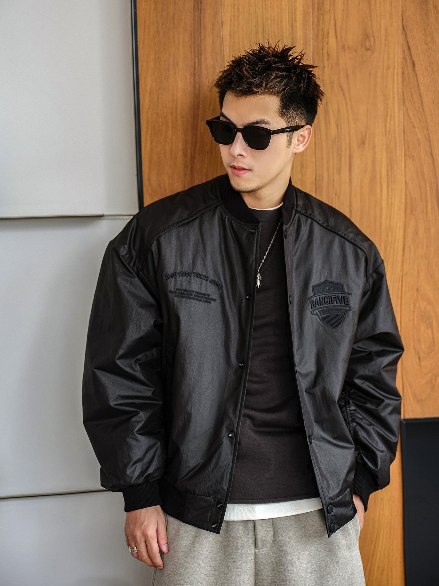 Urban Black Cotton Jacket