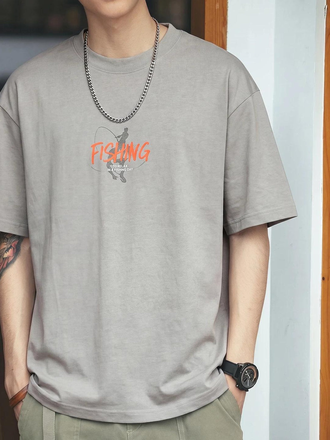 レトロ ウォッシュ プリント Tシャツ