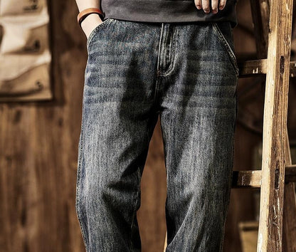 ヴィンテージカジュアルルーズジーンズ