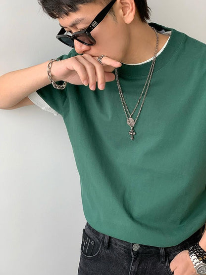 Cotton Casual Short-Sleeve T-Shirt