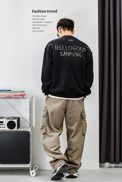 Fleece Layered Streetwear Top