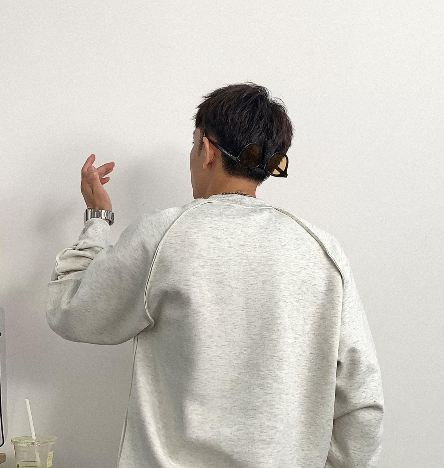 Casual Solid Color Sweatshirt