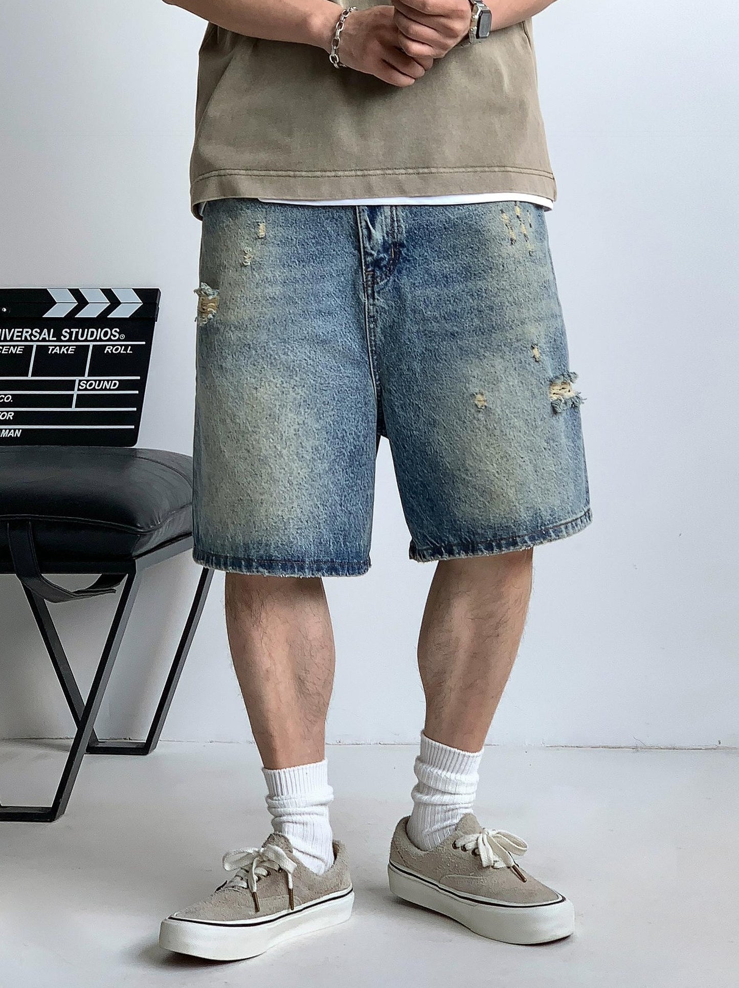 Summer Loose Jean Shorts
