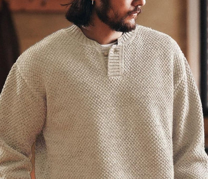 ヘビーウェイト ヘンリー ニット セーター