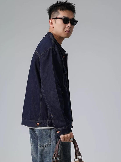 レトロカジュアルデニムジャケット