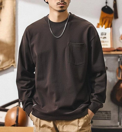 レトロラグランロングスリーブTシャツ