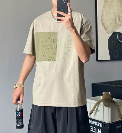 クール ワイルド アルファベットプリントＴシャツ