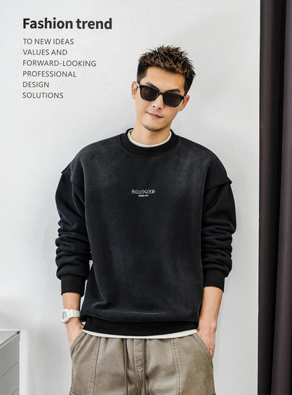 Fleece Layered Streetwear Top