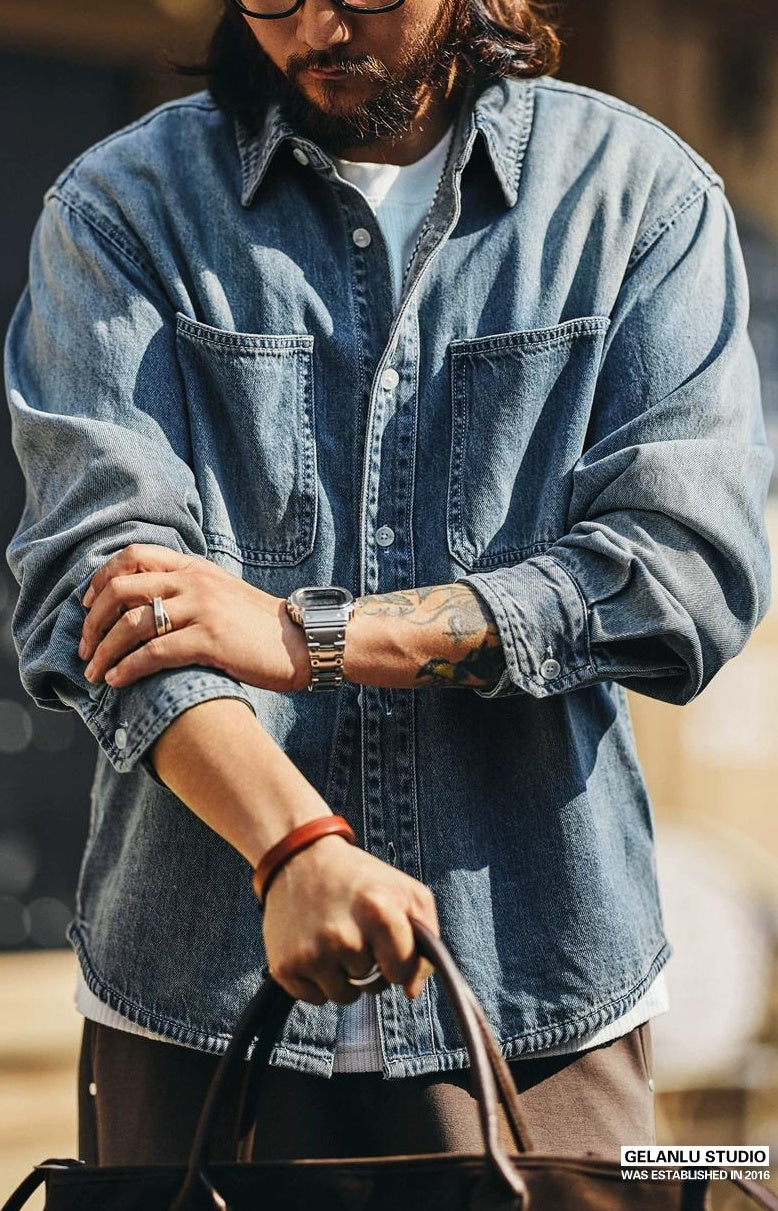 ヴィンテージ デニム ワークシャツ