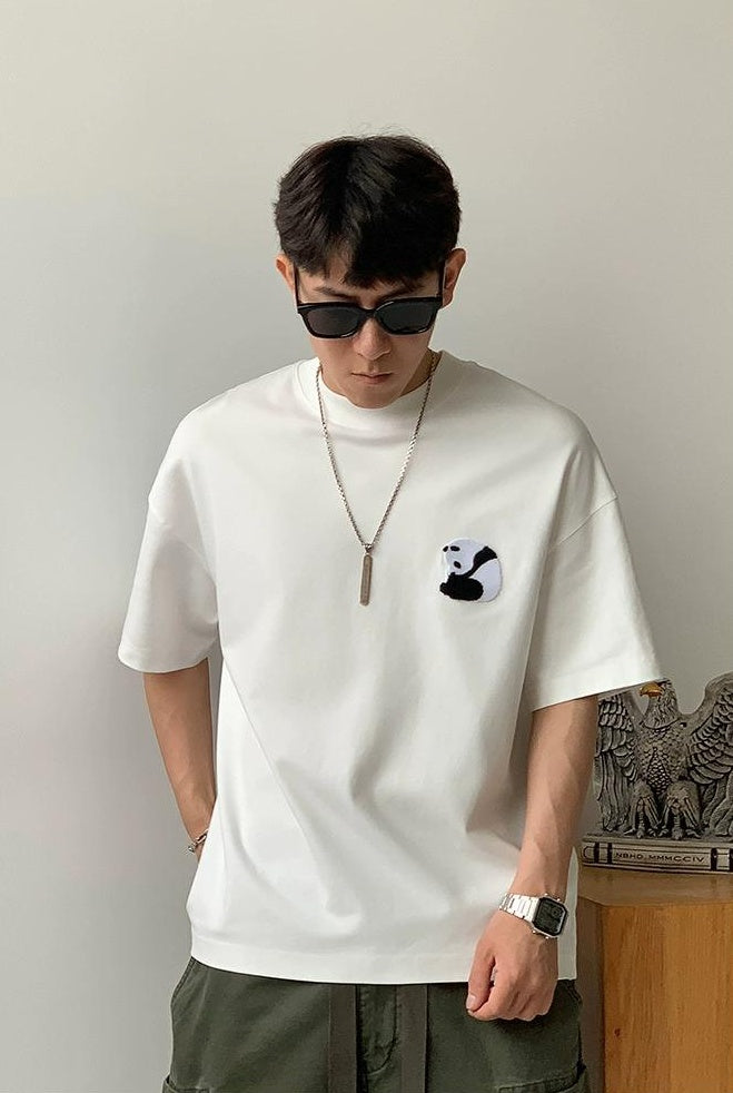 Panda Embroidered Tee