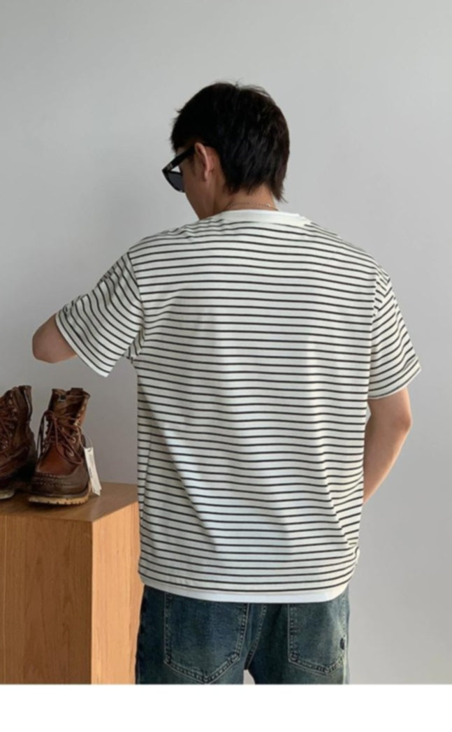 Striped Loose Fit Summer Tee