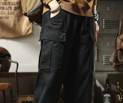 ワイドレッグマルチポケットパンツ