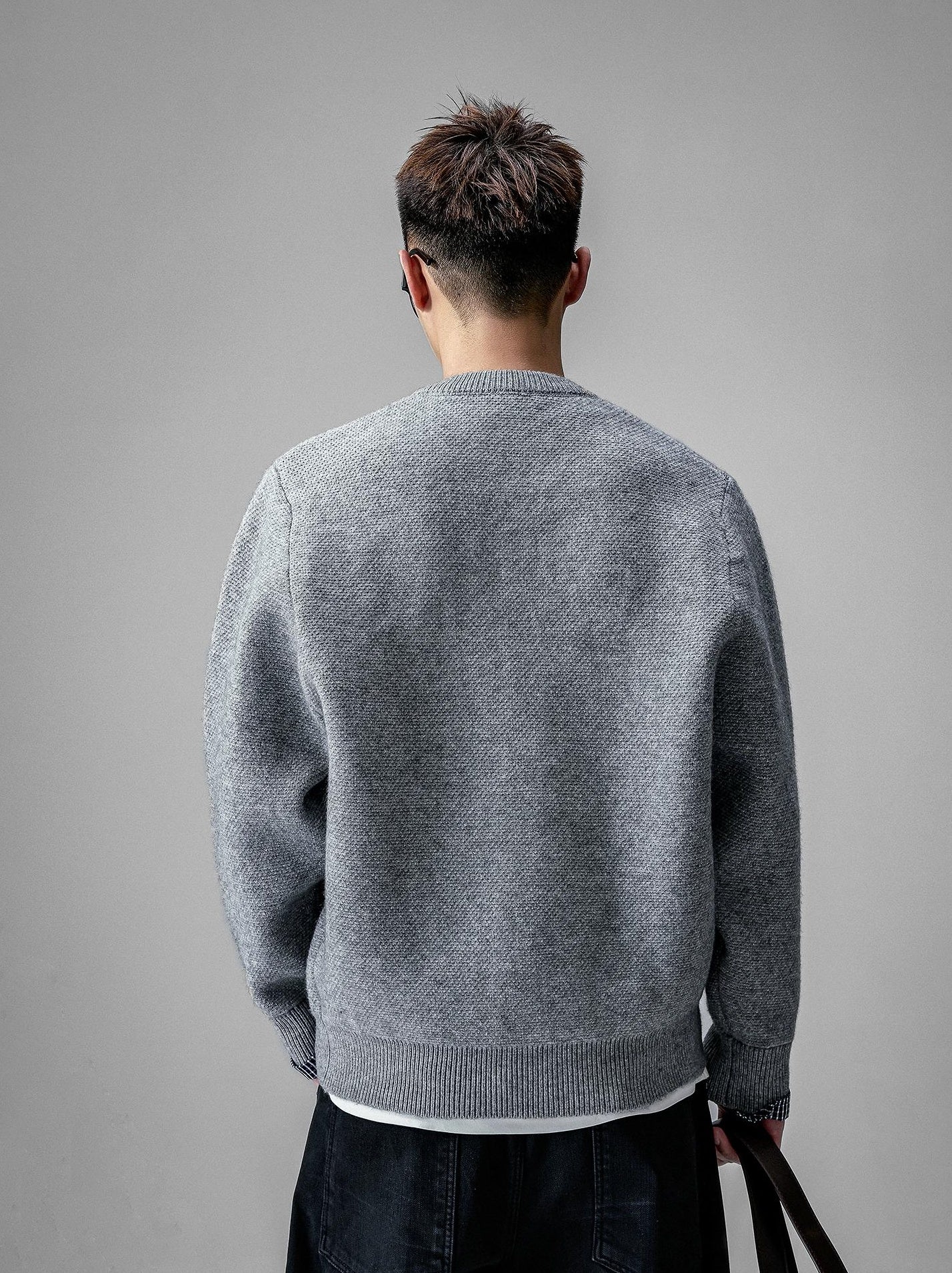 Patchwork Button Cardigan