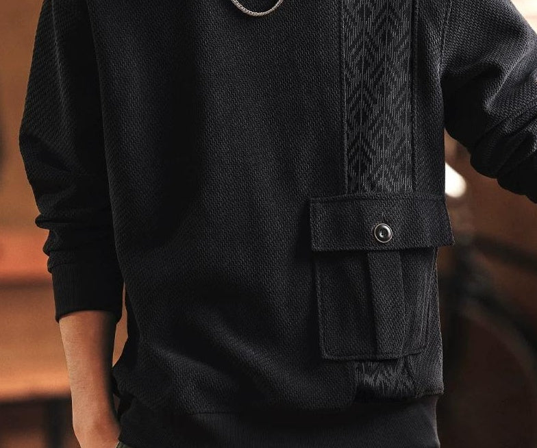 ヘビー ジャガード ニット セーター