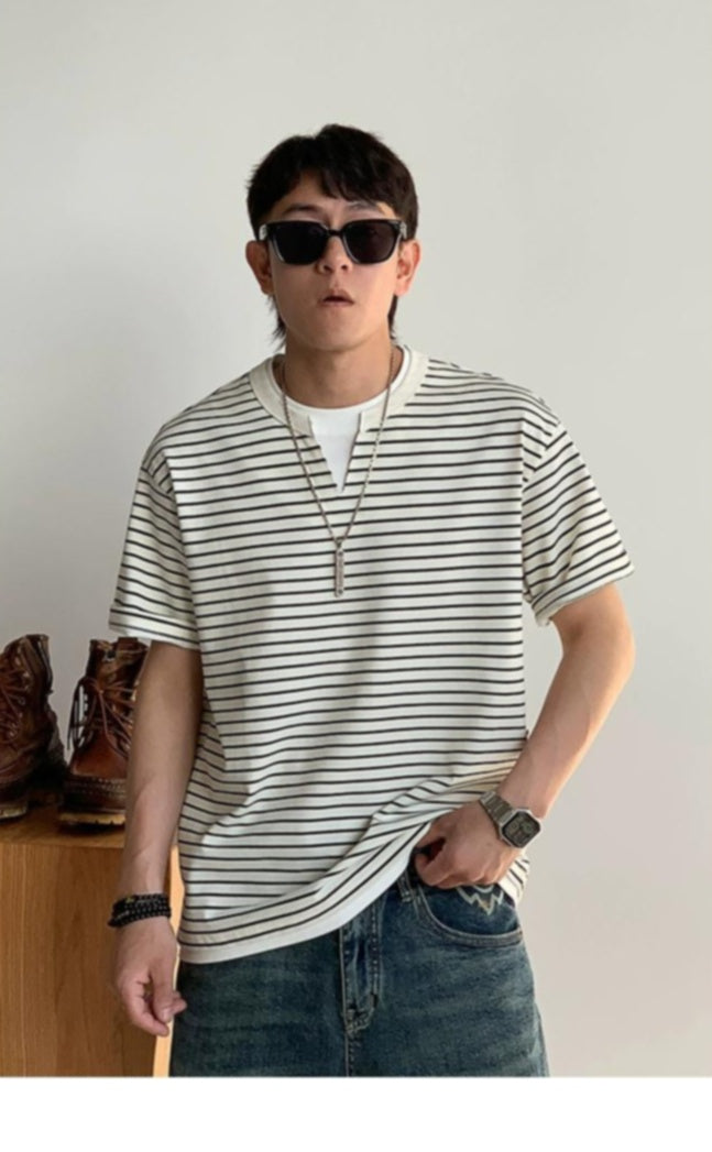 Striped Loose Fit Summer Tee