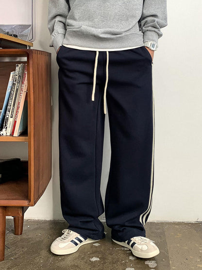 Casual Striped Elastic Pants