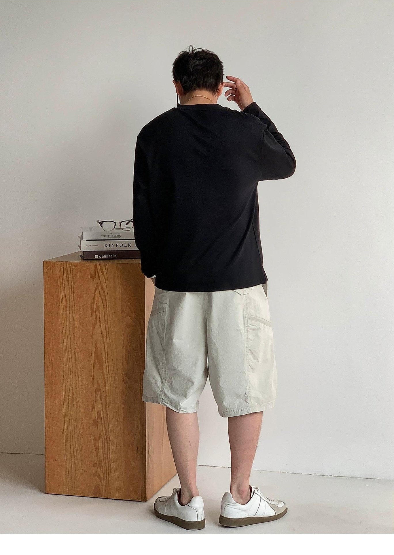 通気性綿ロングスリーブTシャツ