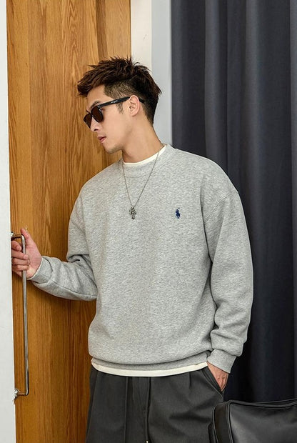 Retro Embroidered Pullover Sweater