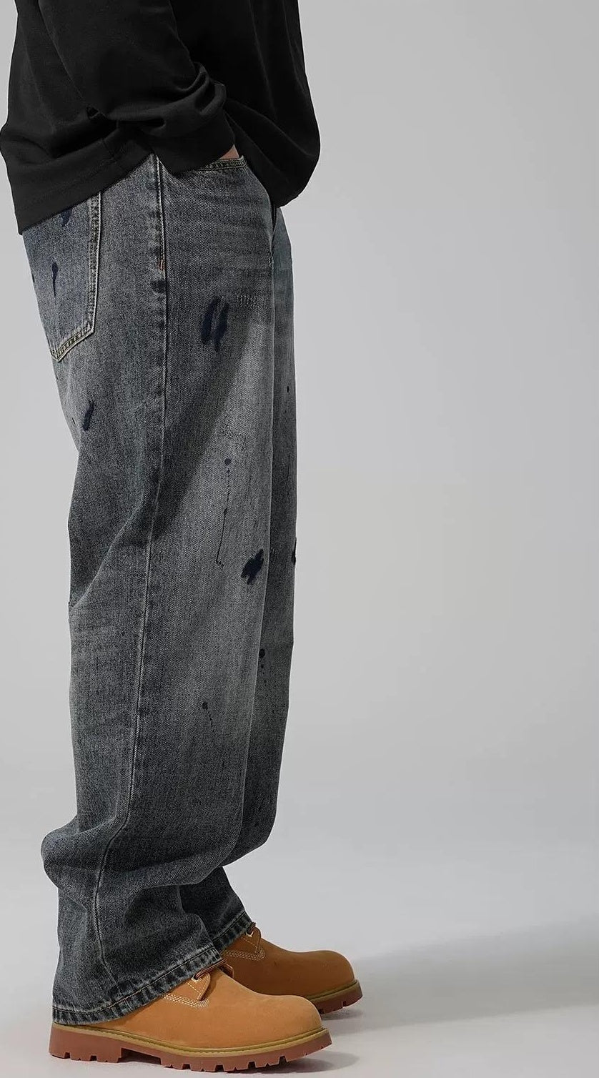 Retro Embroidered Casual Jeans