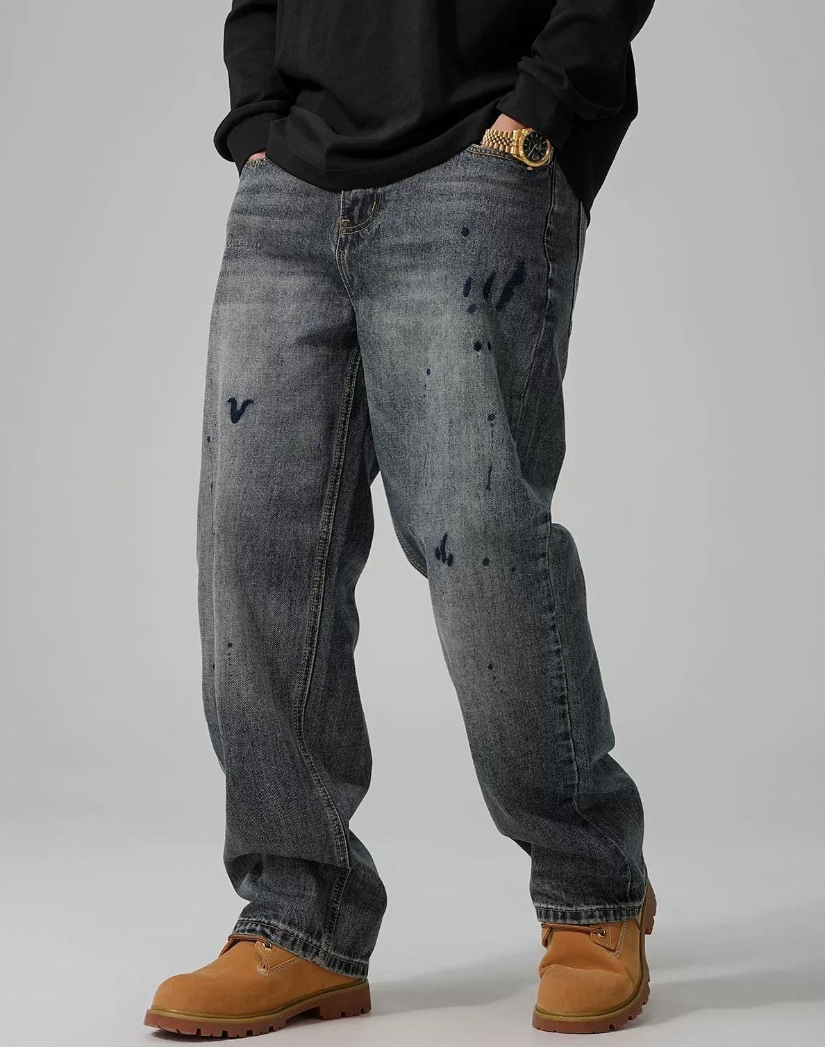 Retro Embroidered Casual Jeans