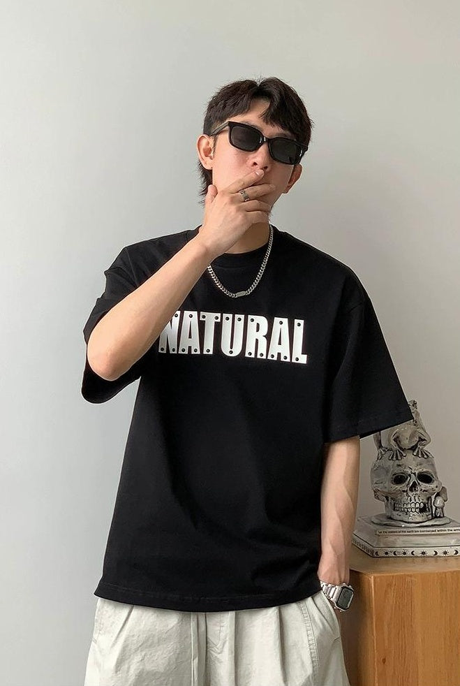 Rivet Print Short Sleeve T-Shirt