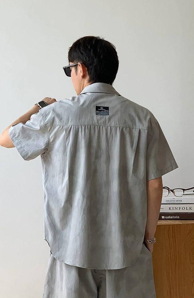 Gray Quick-Dry Casual Shirt