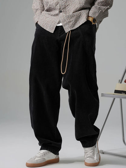 レトロ コーデュロイ ワイドパンツ